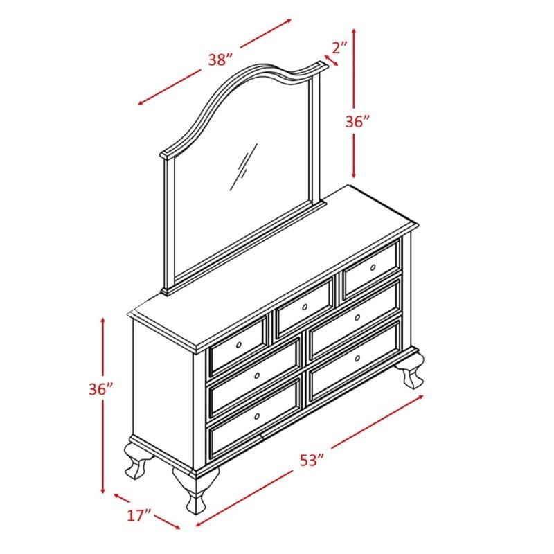 Picket House Furnishings Jenna 5 Piece Full Kids Bedroom Set in White