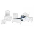 Picket House Furnishings Jenna 6 Piece Full Kids Bedroom Set in White