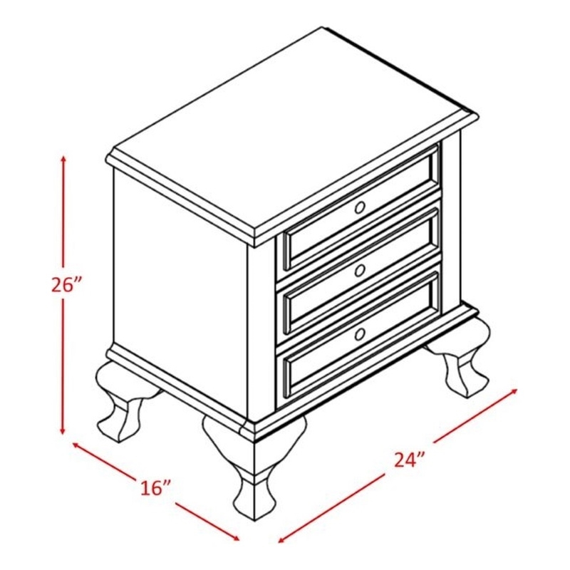 Picket House Furnishings Jenna 6 Piece Full Kids Bedroom Set in White