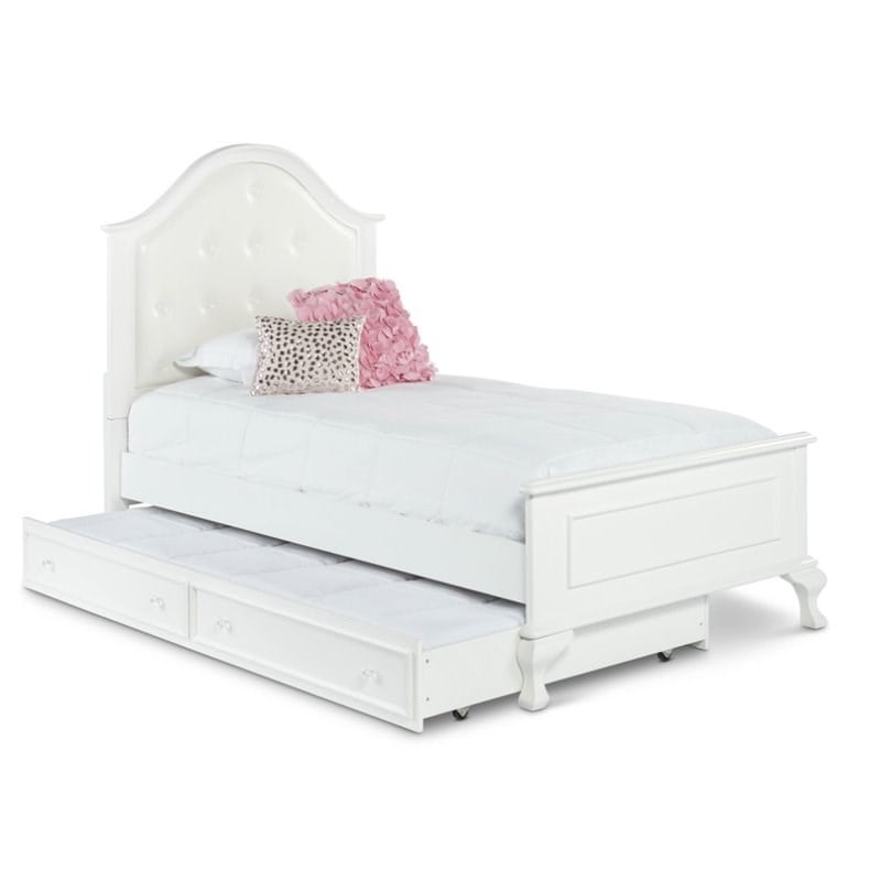Picket House Furnishings Jenna 6 Piece Twin Bedroom Set in White