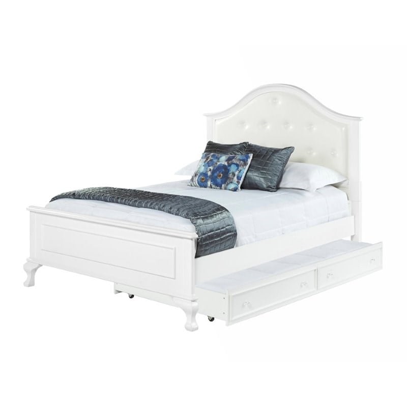 Picket House Furnishings Jenna 6 Piece Full Bedroom Set in White