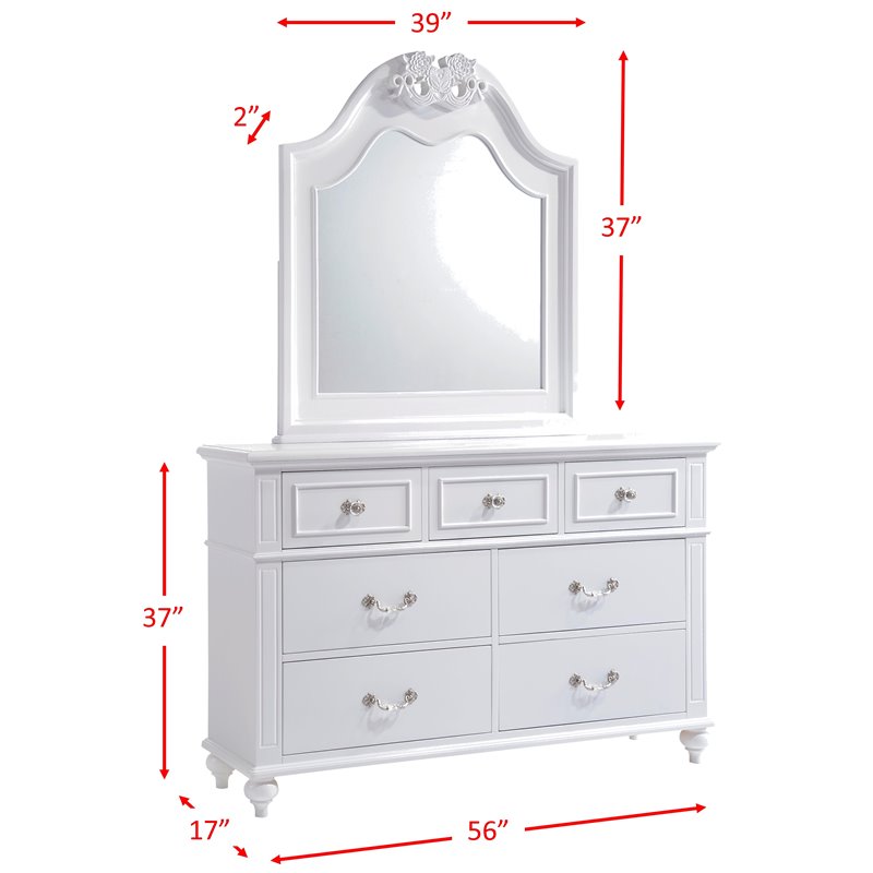 Picket House Furnishings Annie 6 Piece Full Platform Bedroom Set