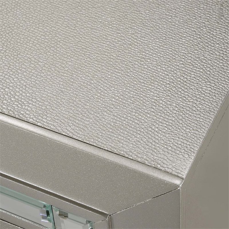 Picket House Furnishings Glamour Youth 6 Drawer Dresser in Champagne