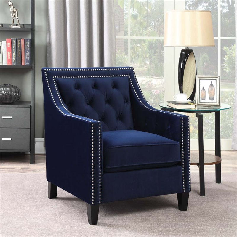 Picket House Furnishings Teagan Accent Arm Chair In Navy