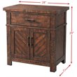 Picket House Furnishings Dex 3 Drawer Nightstand in Walnut
