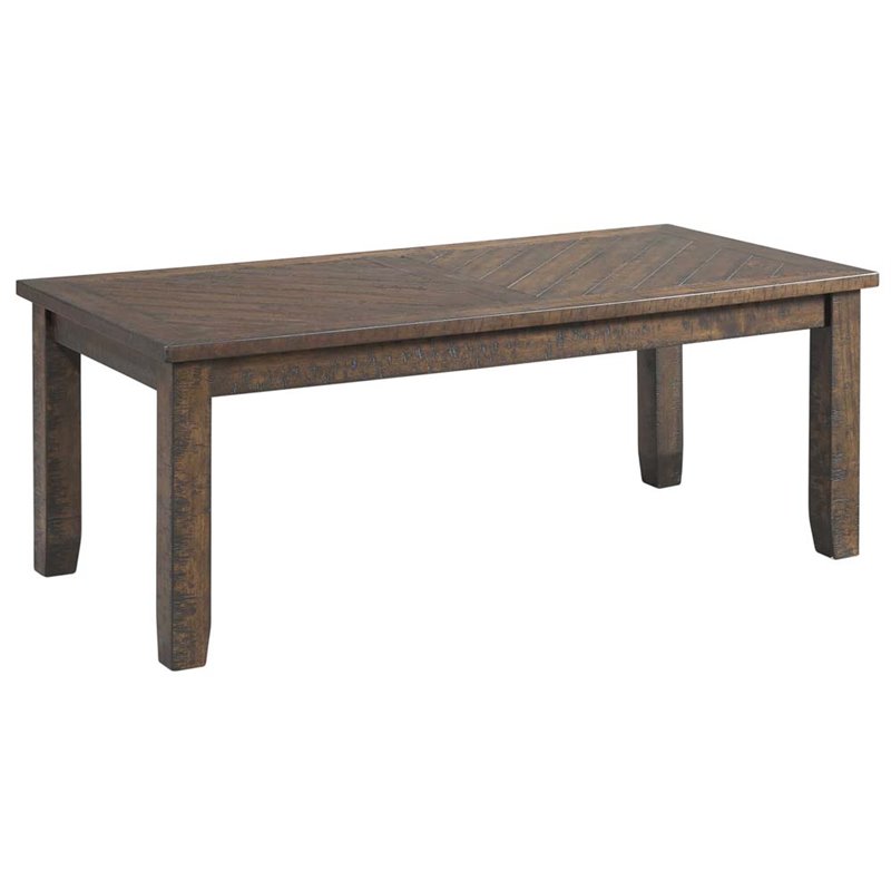 Picket House Furnishings Dex 3 Piece Coffee Table Set in Walnut