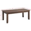 Picket House Furnishings Dex 3 Piece Coffee Table Set in Walnut