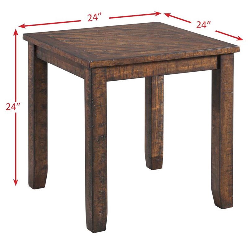 Picket House Furnishings Dex 3 Piece Coffee Table Set in Walnut