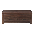 Picket House Furnishings Dex Acacia Wood Lift-Top Coffee Table in Walnut