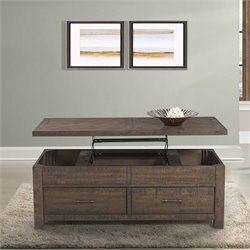 lift coffee table picket furnishings dex walnut shipping