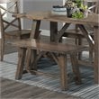 Picket House Furnishings Regan 6 Piece Dining Set in Walnut