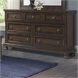 Picket House Furnishings Kingsley 7-Drawers Bedroom Dresser in Walnut