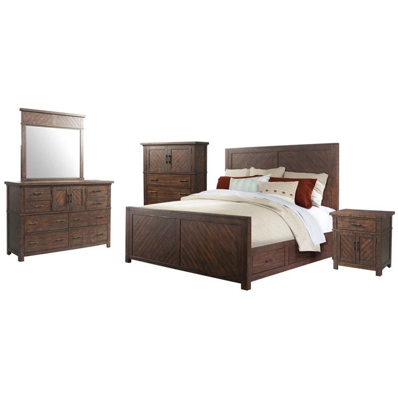 Picket House Furnishings Dex 5 Piece Queen Storage Bedroom Set