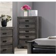 Picket House Furnishings Grayson 5 Drawer Chest in Gray Oak