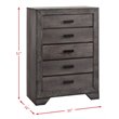 Picket House Furnishings Grayson 5 Drawer Chest in Gray Oak