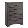 Picket House Furnishings Grayson 5 Drawer Chest in Gray Oak