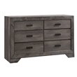 Picket House Furnishings Grayson 6 Drawer Dresser in Gray Oak