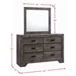 Picket House Furnishings Grayson 6 Drawer Dresser and Mirror Set