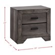 Picket House Furnishings Grayson 2 Drawer Nightstand in Gray Oak