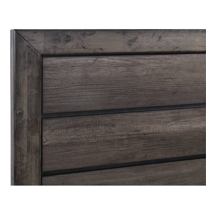 Picket House Furnishings Grayson Queen Panel Bed in Gray Oak