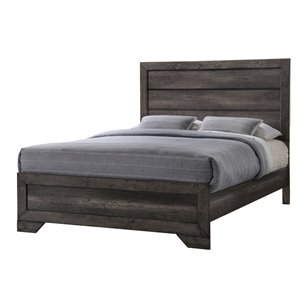 Picket House Furnishings Grayson Queen Panel Bed in Gray Oak