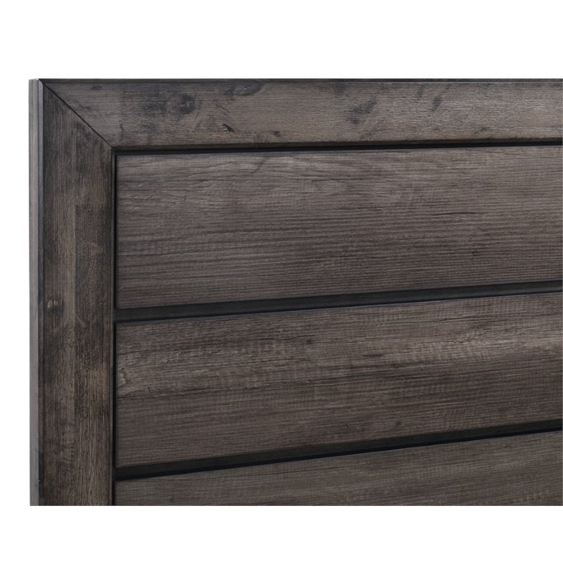Picket House Furnishings Grayson King Panel Bed in Gray Oak
