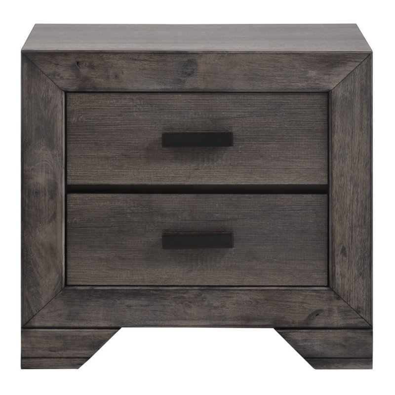 Picket House Furnishings Grayson 4 Piece Queen Panel Bedroom Set in Gray Oak