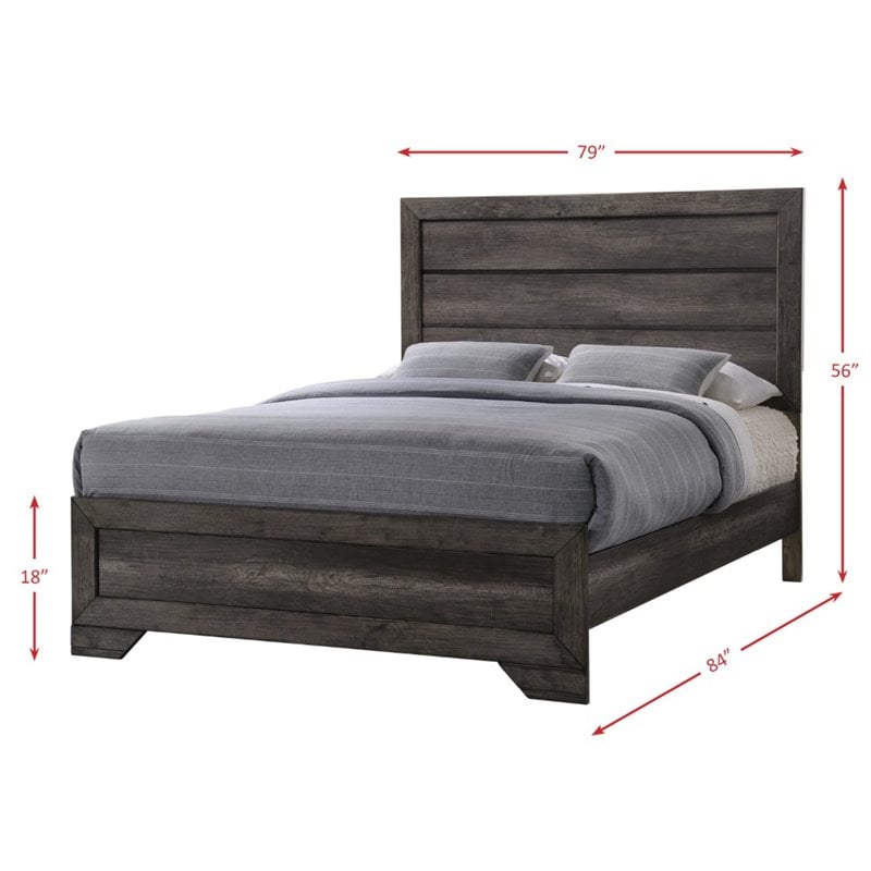 Picket House Furnishings Grayson 4 Piece King Panel Bedroom Set