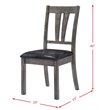 Picket House Furnishings Grayson Faux Leather Dining Chair in Gray (Set of 2)