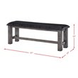 Picket House Furnishings Grayson Faux Leather Dining Bench in Gray Oak