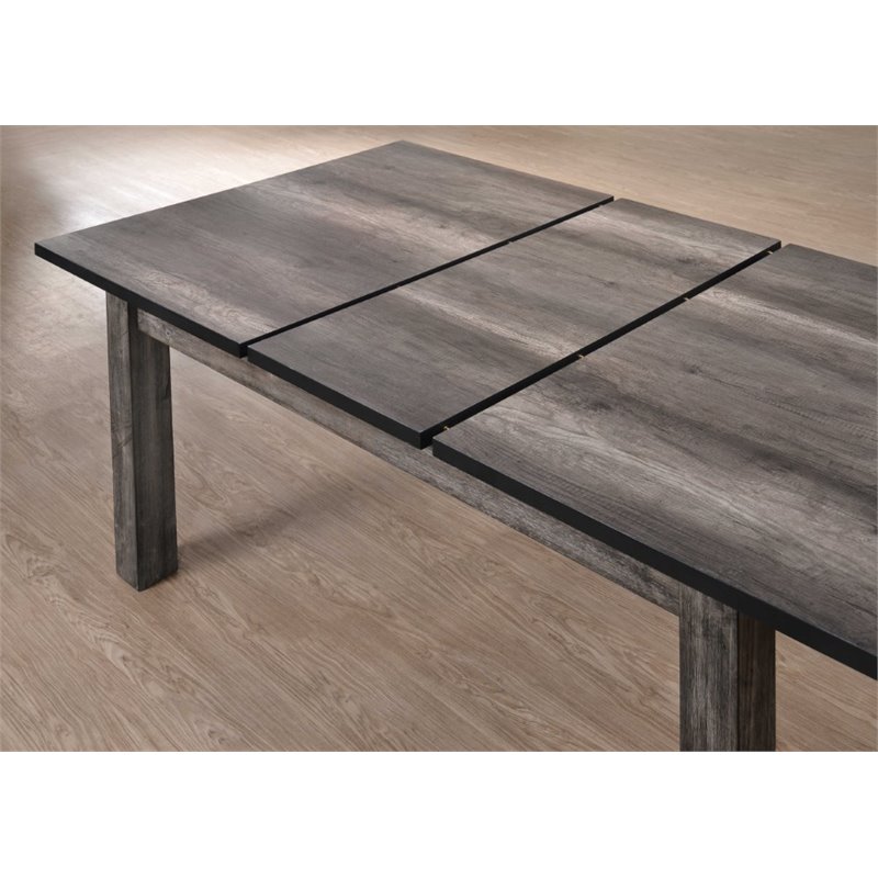 Picket House Furnishings Grayson 5 Piece Extendable Dining Set in Gray
