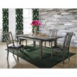 Picket House Furnishings Grayson 5 Piece Extendable Dining Set in Gray