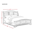 Picket House Furnishings Conley Cherry Queen Panel Bed in Cherry