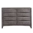 Picket House Furnishings Madison 8-Drawers Bedroom Dresser in Gray