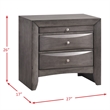 Picket House Furnshings Madison Nightstand in Gray