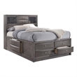 Picket House Furnishings Madison Queen Storage Bed in Gray