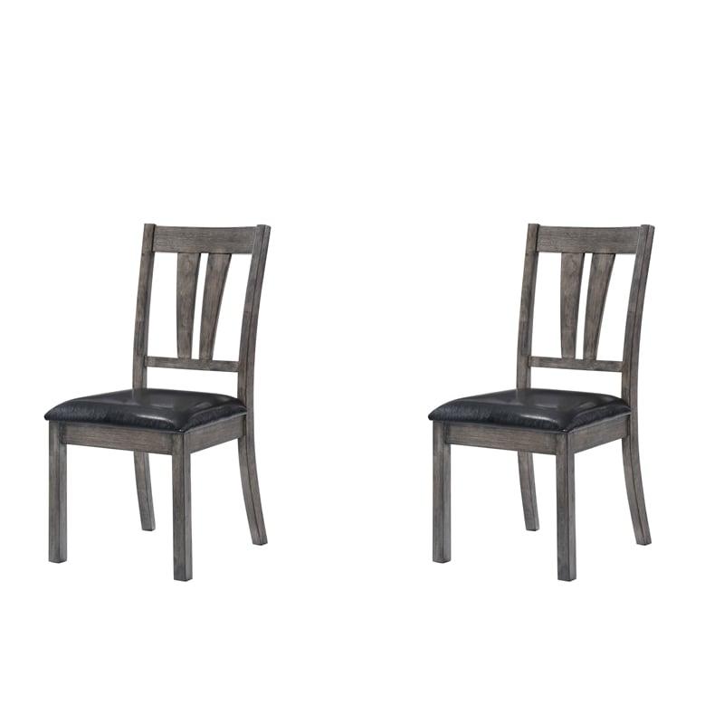Picket House Furnishings Grayson Dining  with Padded Seats 6PC Set in Gray