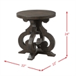 Picket House Furnshings Stanford End Table in Brown