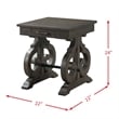 Picket House Furnshings Stanford Chair Side Table in Brown