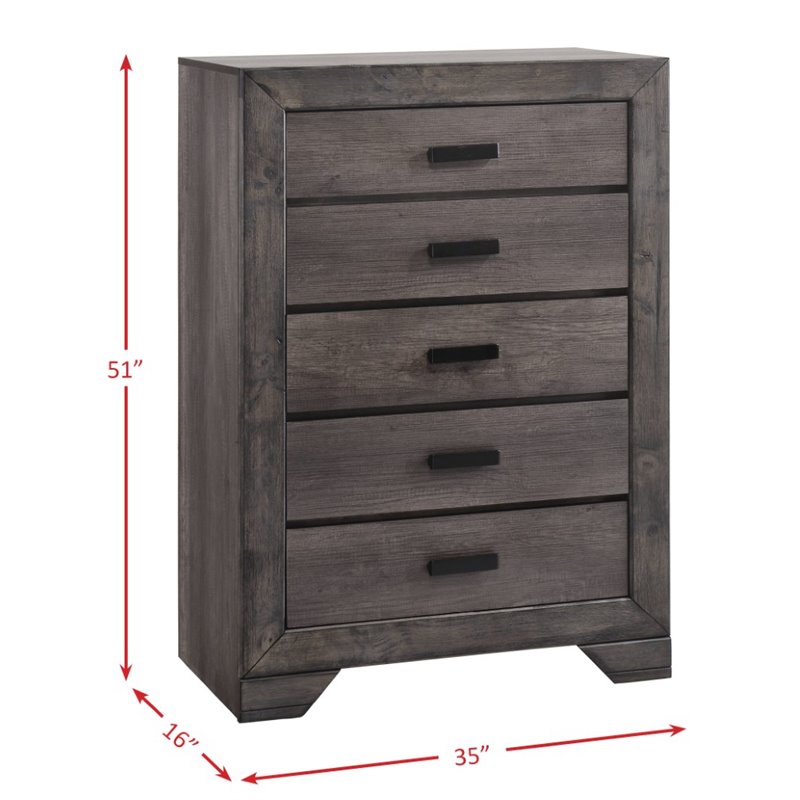 Picket House Furnishings Grayson 5 Piece Queen Panel Bedroom Set