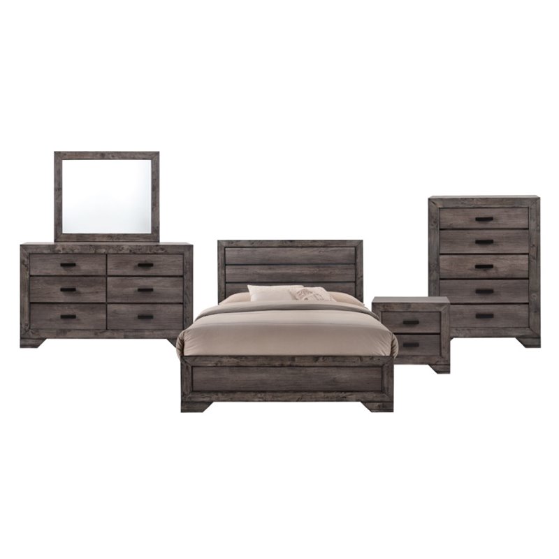 Picket House Furnishings Grayson 5 Piece Queen Panel Bedroom Set