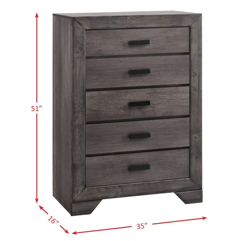 Picket House Furnishings Grayson 5 Piece King Panel Bedroom Set