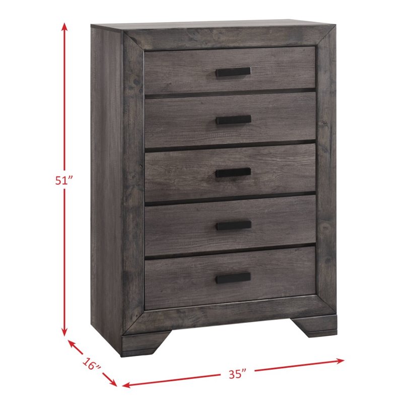 Picket House Furnishings Grayson 6 Piece King Panel Bedroom Set