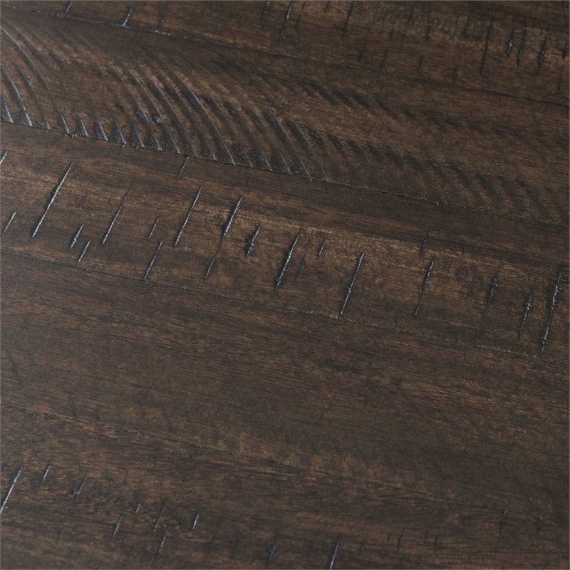 Picket House Furnishings Stanford Round Dining Table in Smokey Walnut