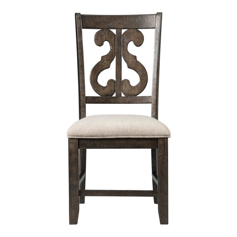 Picket House Furnishings Stanford 5 Piece Round Dining Set in Walnut