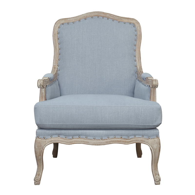 Picket House Furnishings Regal Accent Chair in Light Blue