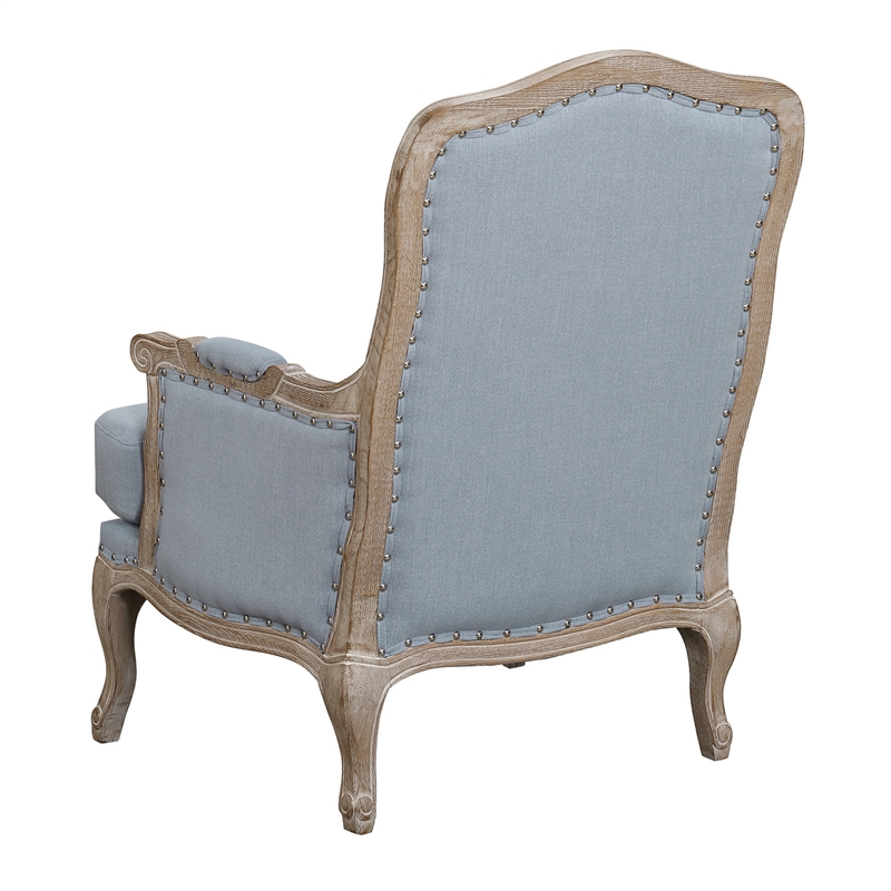 Picket House Furnishings Regal Accent Chair in Light Blue