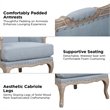 Picket House Furnishings Regal Accent Chair in Light Blue