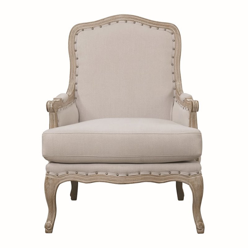 Picket House Furnshings Modern Wood Cream Furnishings Regal Accent Chair