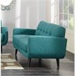 Picket House Furnishings Hailey Low Arms Loveseat in Teal